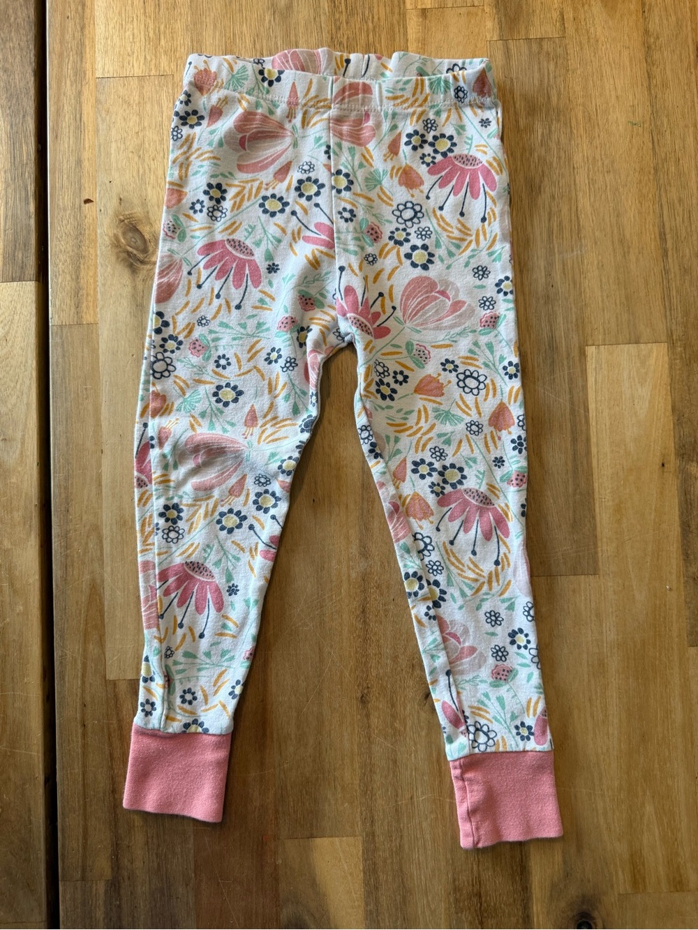 Honest Baby Organic Cotton Floral Pajama Pants 3T